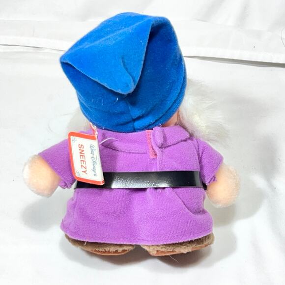 Vintage Disney World Seven Dwarfs Plushie Complete Set of 7 With Tags Snow White - Picture 5 of 15